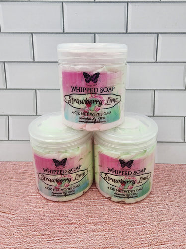 Strawberry Lime Whipped Soap